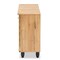 Baxton Studio Gisela Modern and Contemporary Oak Brown Finished Wood 3-Door Shoe Storage Cabinet 190-11992-ZORO - alternate 3
